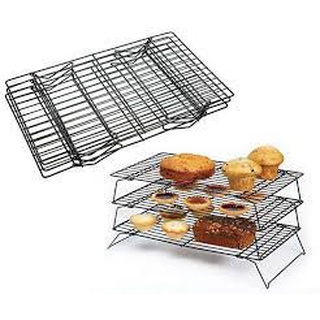 Bộ rack hong bánh 3 tầng 16 inch - 40x25x7cm