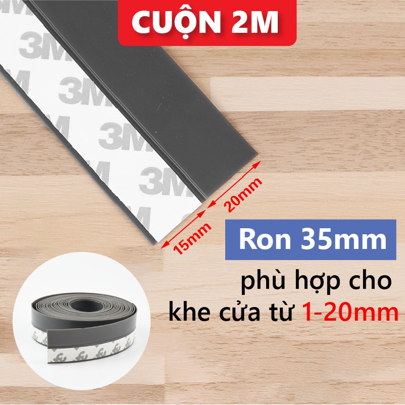 Ron dán cửa chặn khe hở dài 2 mét  Thanh dán đáy cửa NANORON chống bụi, chống côn trùng, chống thoát hơi lạnh R234