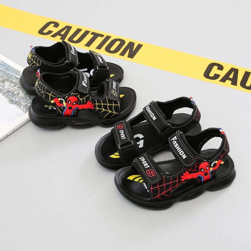 Sandal Spider Man siêu nhân cho bé trai dép quai hậu trẻ em [SDT07]