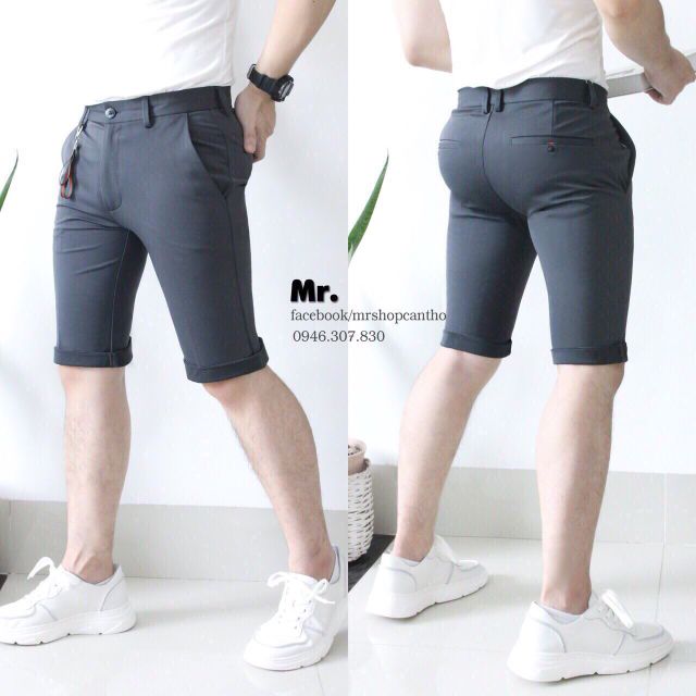 Quần Short Âu Nam Chất Đẹp Co Giãn Thoải Mái