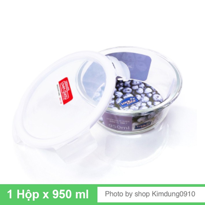 Hộp thủy tinh tròn Lock&Lock 950 ml