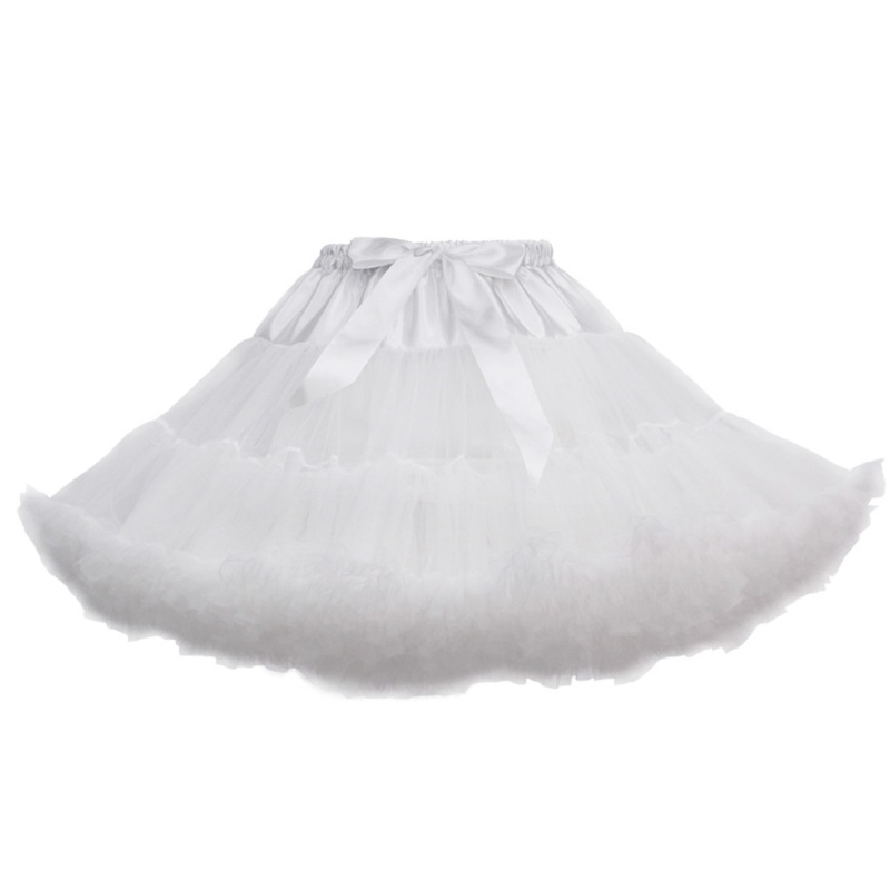 Chân Váy Xòe Tutu Hóa Trang Lolita Đính Nơ Phồng Cho Nữ