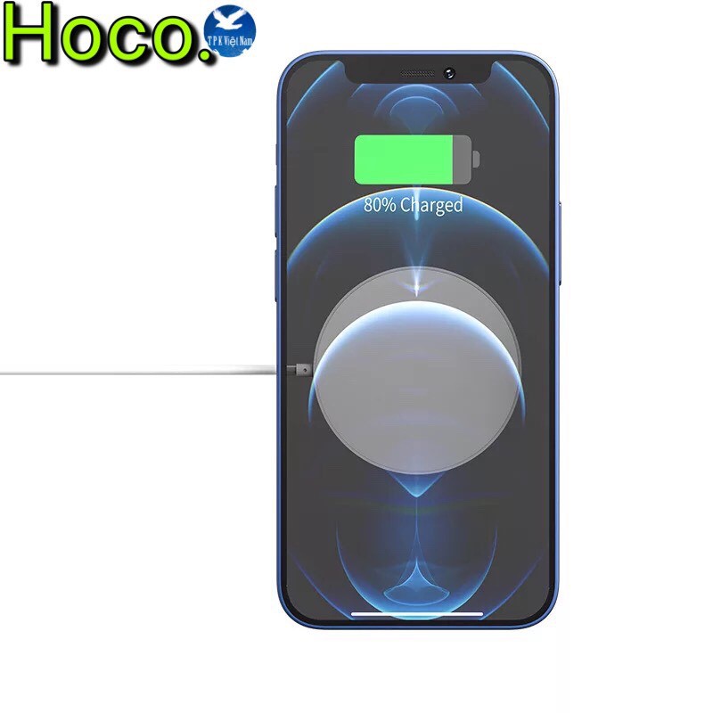 CHÍNH HÃNG  Sạc không dây từ tính 15w cho iphone 12/12pro/12promax Hoco CW28 chính hãng