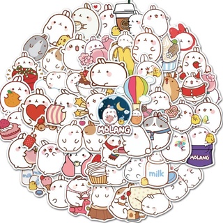 🍑Set sticker Molang chống thấm nước🍑