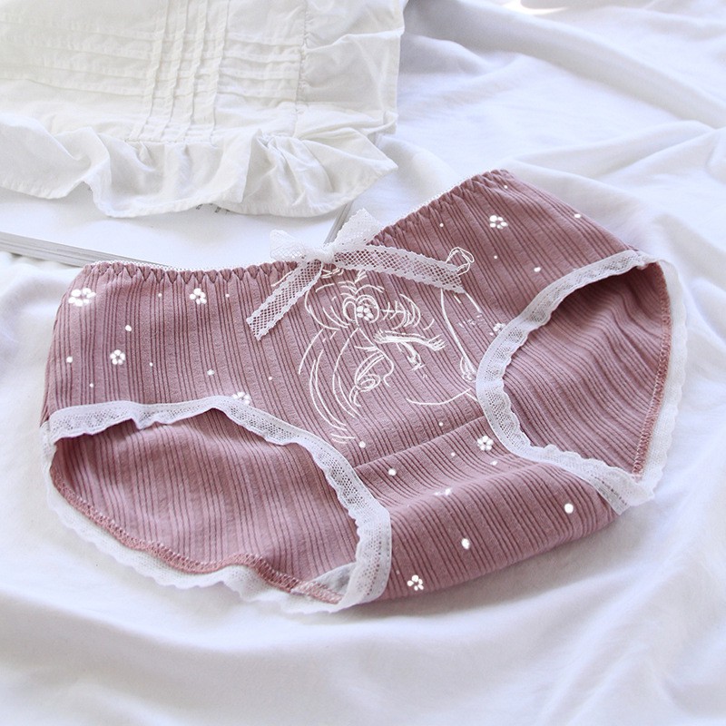 Quần Lót Nữ Cotton Chất Đẹp Nơ Trắng Pink Lady