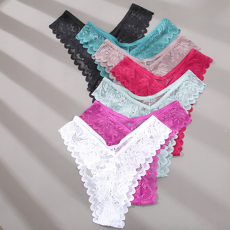 3 Quần lót ren FINETOO kiểu dáng quyến rũ cho nữ size M-XL