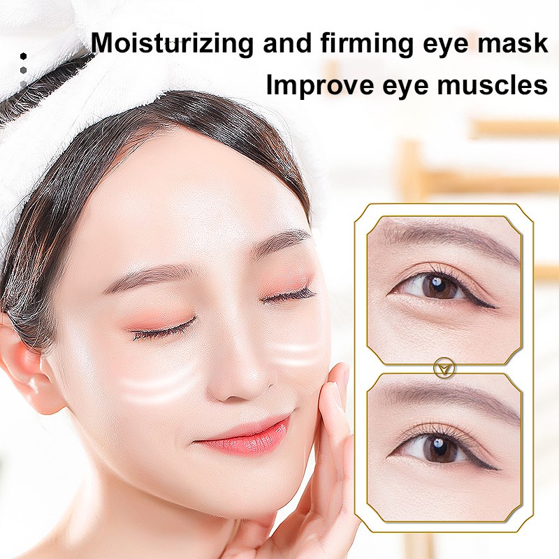 【Ready】 Moisturizing And Firming Eye Mask Moisturizing And Diminishing Dark Circles And Eye Patterns Honeycomb Eye Patch colorlife