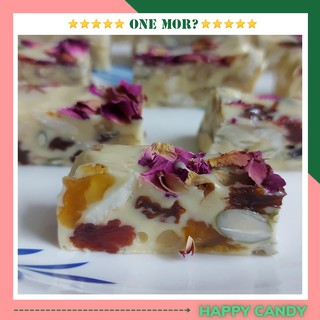 Kẹo nougat Kẹo hạnh phúc ít ngọt healthy homemade OneMor