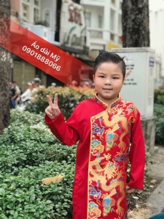 Áo dài cách tân bé trai