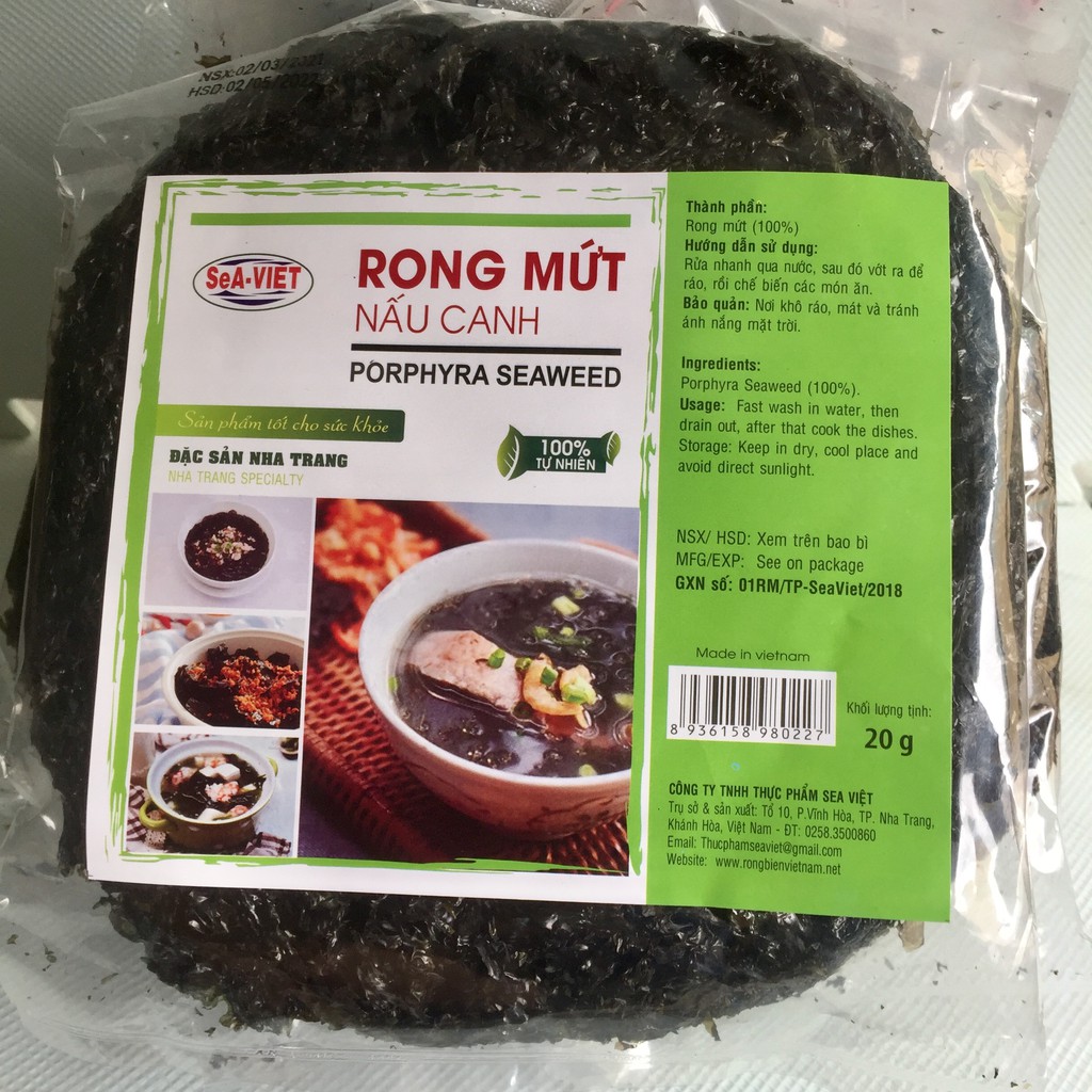 Rong biển nấu canh🌿Đặc sản nha trang🌿Rong mức Khối lượng 20Gr/ rong biển khô nấu canh hoặc rang làm cháy tỏi | BigBuy360 - bigbuy360.vn