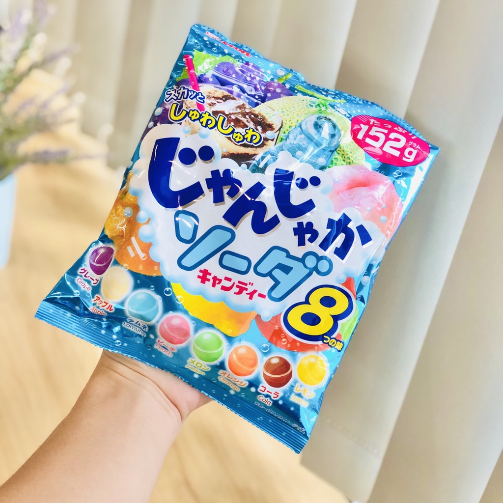 KẸO SODA 8 VỊ TRÁI CÂY TỰ NHIÊN LION 152g NHẬT BẢN (40 CÁI/GÓI)