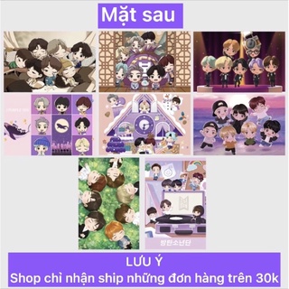 LOMO CARD Ảnh BTS 6x9cm (2 mặt, bo góc)