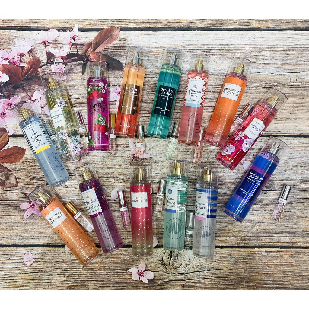 XỊT THƠM BATH & BODY WORKS NHIỀU MÙI