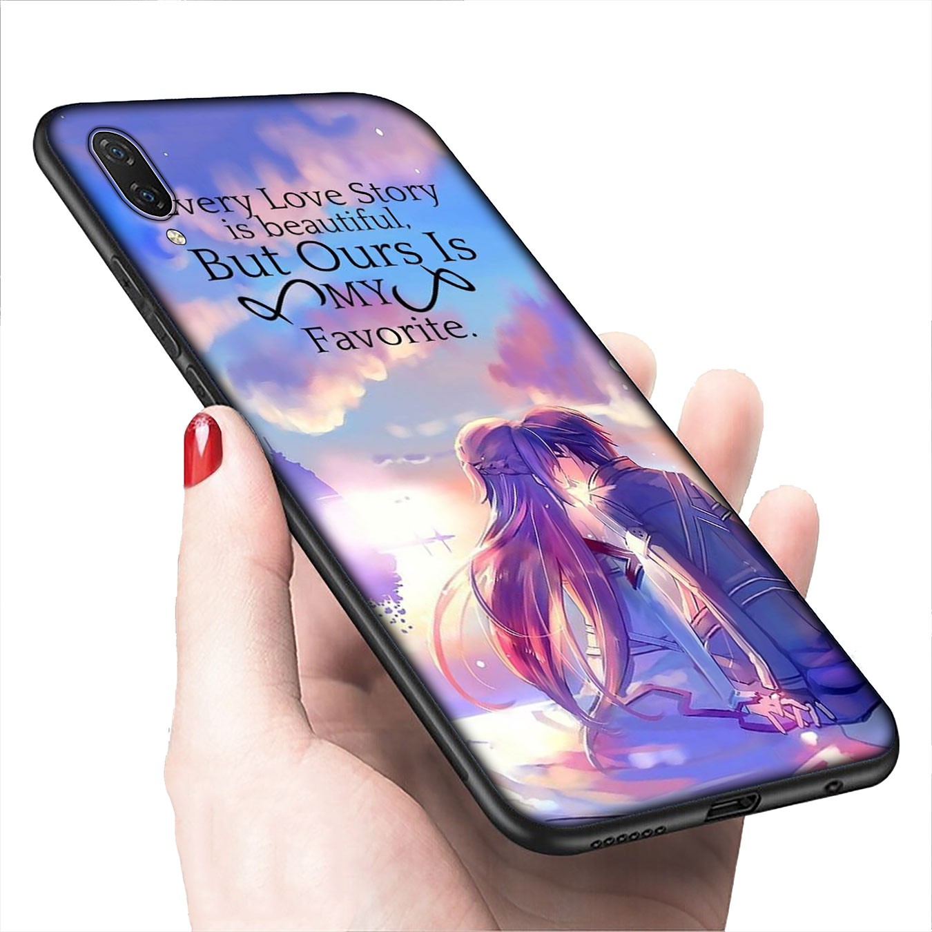 Ốp Lưng Silicone Họa Tiết Sword Art Online Thời Trang Cho Huawei Nova 5t 4e 4 3 3i 2 2i P30 Pro Lite