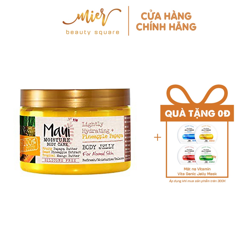 Sữa Dưỡng Thể Vegan Dạng Gel Mềm Maui Moisture Pineapple Body Gel Vegan Body Lotion 340g