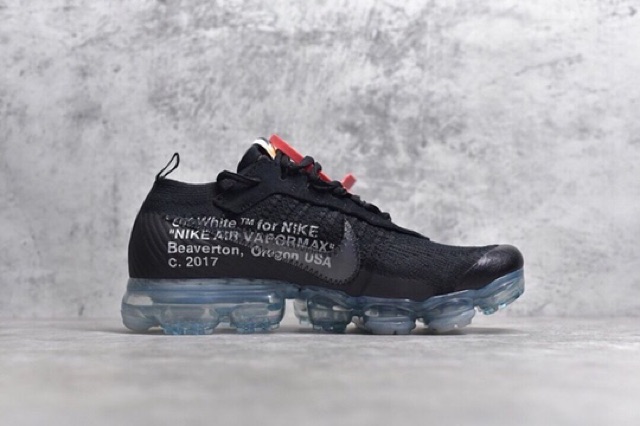 Giày OFF WHITE X NIKE VAPORMAX BLACK