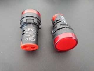 Đèn báo pha phi 22/220V màu đỏ
