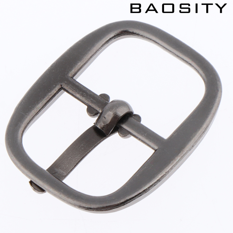 [BAOSITY]Single Prong Belt Buckle Center Bar Buckles Pin Purse DIY Accessories Silver