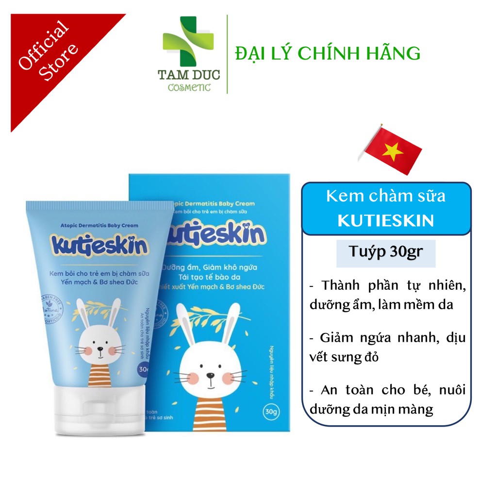 Bộ Sản Phẩm KUTIESKIN - CHĂM SÓC LÀN DA BÉ [DƯỠNG ẨM, CHÀM SỮA, NGỨA HĂM, KUTIE SKIN]