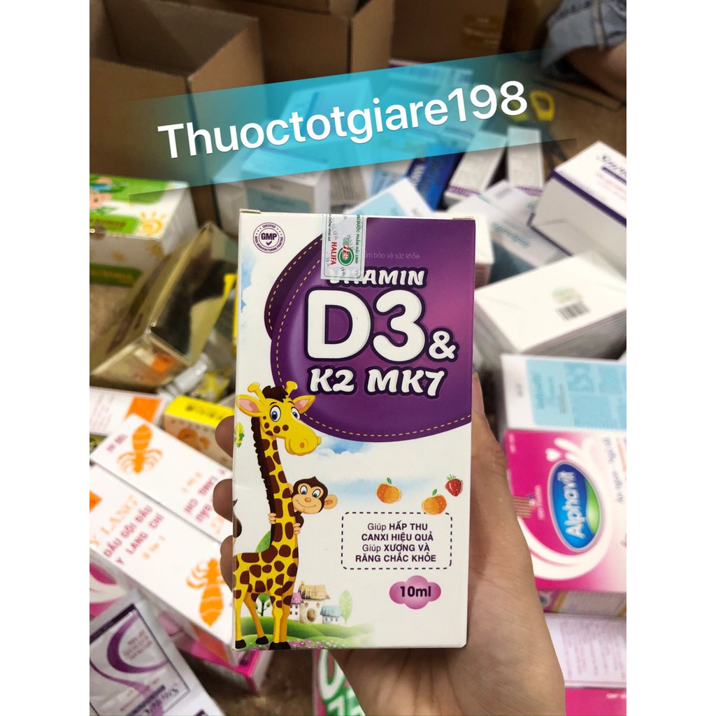 Vitamin D3 & K2 Mk7 nhỏ giọt (lọ 10ml)