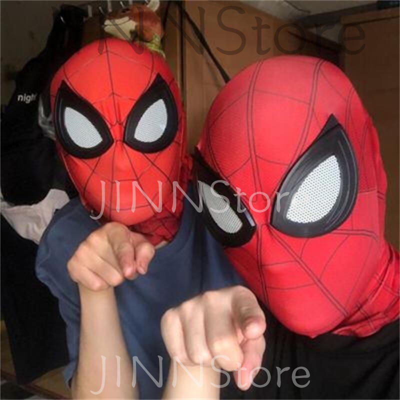 Mặt nạ hóa trang spiderman deadpool vải lưới cotton dệt kim thời trang đi tiệc cho người lớn và trẻ em