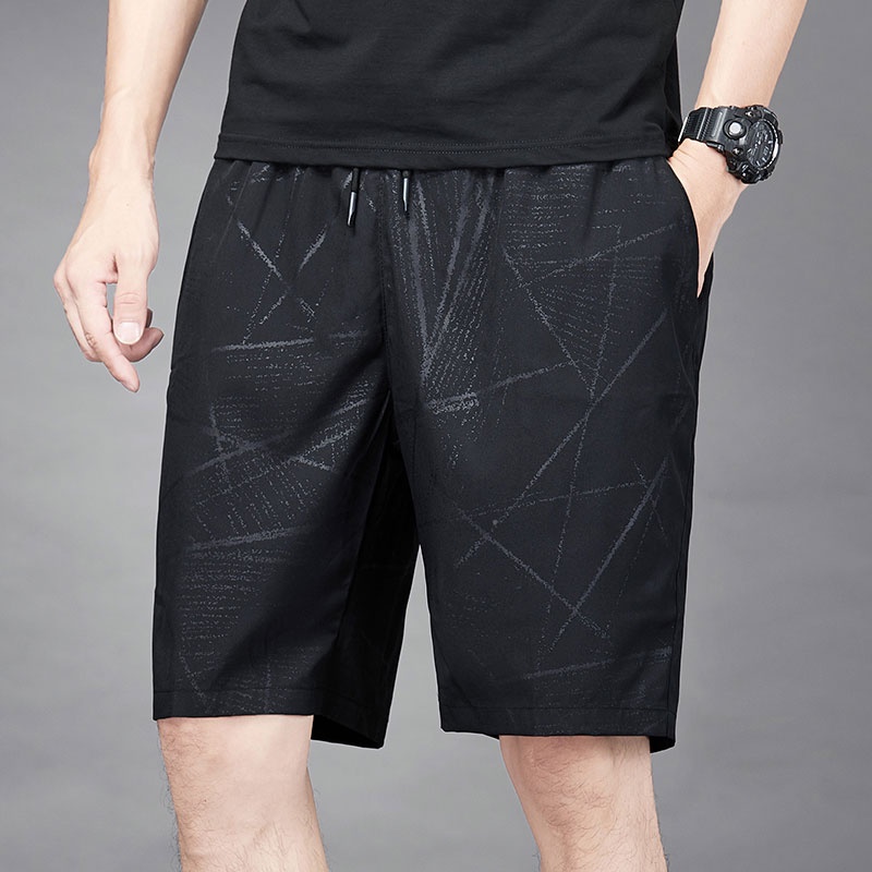 Quần Short Thể Thao Ống Rộng Thoáng Khí Thời Trang Xu Hướng Hàn Quốc Cho Nam