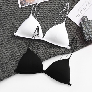 Áo lót cotton đệm mỏng cài trước, áo bra dây mảnh không gọng, gợi cảm 2099