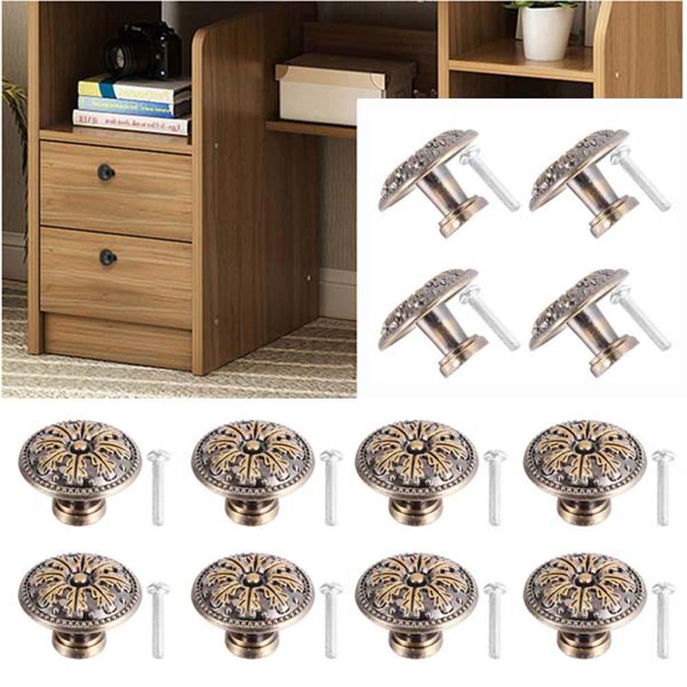 Tay Nắm Cửa Tủ Hình Tròn Bằng Hợp Kim Kẽm Phong Cách Vintage Hiện Đại