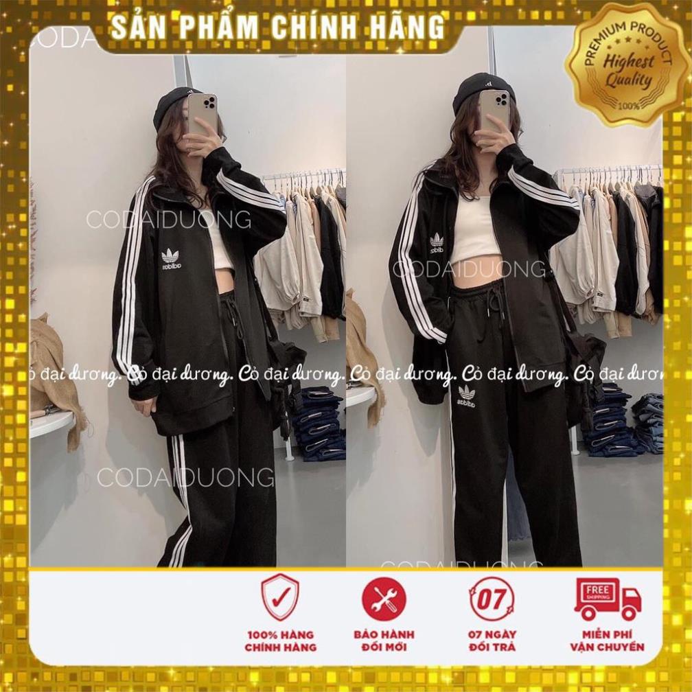(FREE SHIP HOÀN XU) Bộ Adidas Nỉ Dài - Chất Nỉ Cotton dày dặn, form rộng, mặc thụng phù hợp cho cả nam và nữ