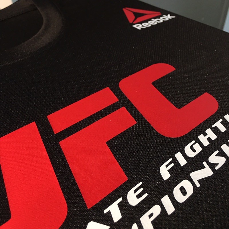 Áo Thun Cotton Ngắn Tay In LOGO Ufc X Reebok Thời Trang Cho Nam