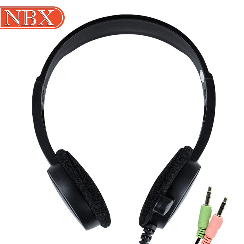 NBX LJ-809 head-mounted stereo headset can be connected to mobile phones