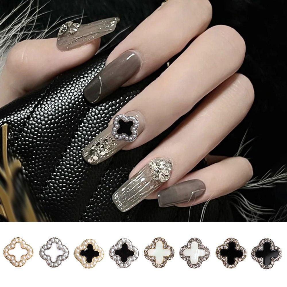 Phụ Kiện Trang Trí Móng Tay Hình Cỏ Bốn Lá Sang Trọng DIY|Phụ Kiện Làm Móng Nghệ Thuật