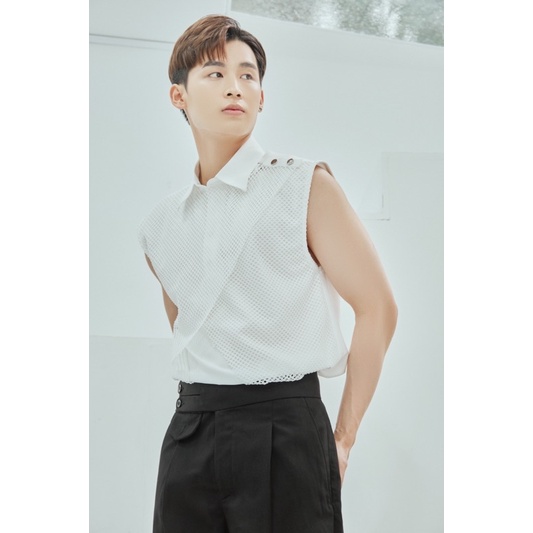 ÁO SƠ MI NAM BA LỖ LƯỚI KHUY