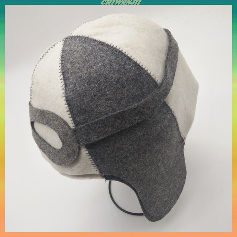 Nón Len Trùm Đầu Thêu Họa Tiết Unisex # 1 Cho Phòng Tắm / Xông Hơi