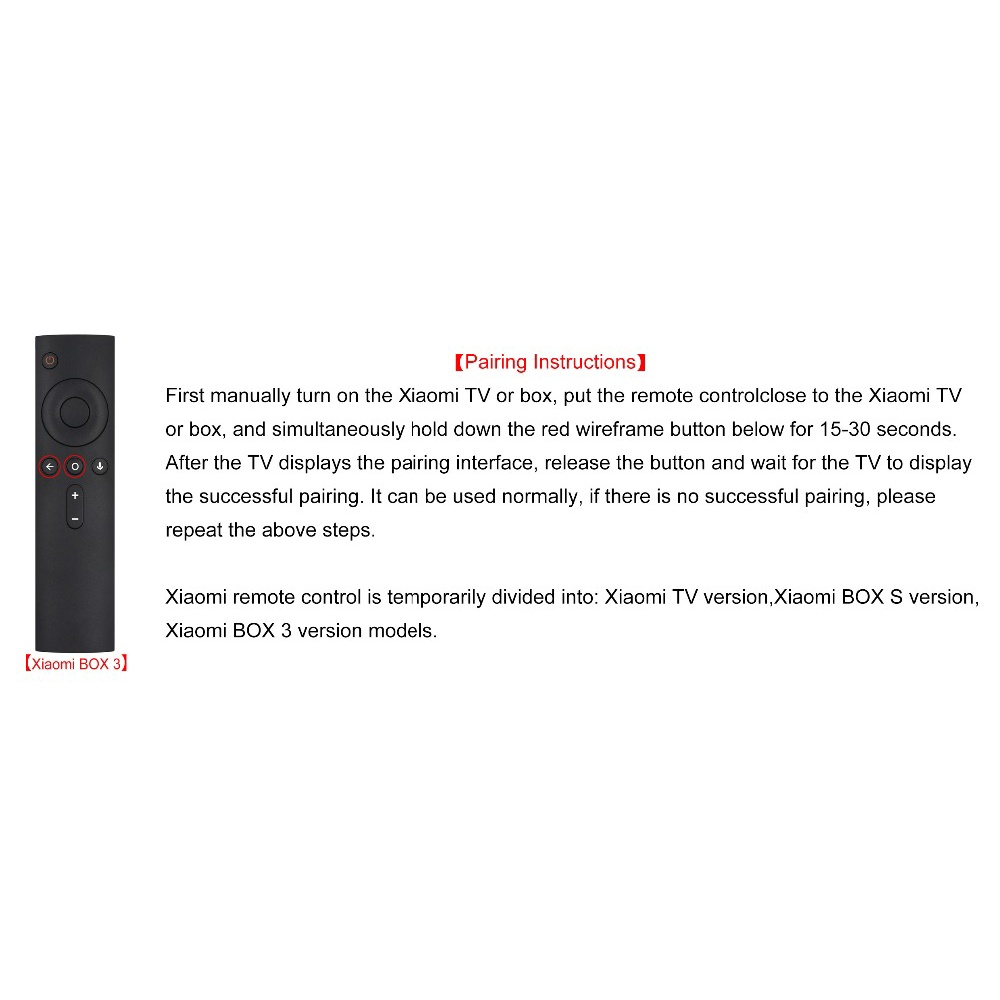 Thiết Bị Điều Khiển Từ Xa Thay Thế XMRM-002 Cho Xiaomi MI 4K Ultra HDR TV BOX 3 MI BOX 3S