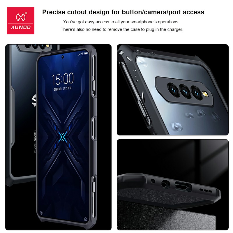 ỐP LƯNG BLACK SHARK 4 / 4 PRO XUNDD LƯNG TRONG VIỀN MÀU CHỐNG SỐC THỜI TRANG CAO CẤP
