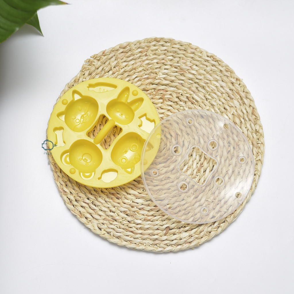 Khuôn Silicon Hấp Bánh Làm Đậu Hũ Non Khuôn Rau Câu Cho Bé Ăn Dặm ANBE Việt Nam Có Nắp Kiểm Định An Toàn Chính Hãng