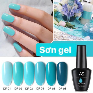 Sơn gel AS tone xanh da trời mã DF ( chai đen )