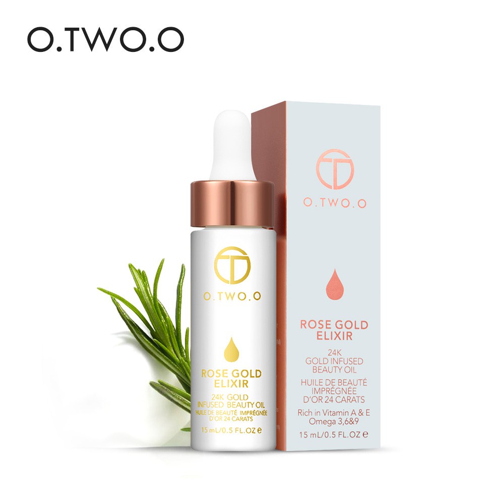 Tinh chất O.TWO.O ROSE GOLD ELIXIR 24k tạo lớp lót trang điểm dưỡng ẩm - tinh chất lót trang điểm nội địa trung JINT