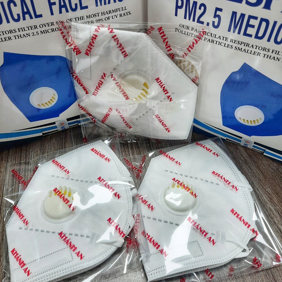 Khẩu trang y tế N95 có van thở Khánh An chính hãng 𝗥𝗘𝗦𝗣𝗜𝗥𝗔𝗧𝗢𝗥 𝗣𝗠 𝟮.𝟱 𝗠𝗘𝗗𝗜𝗖𝗔𝗟 𝗙𝗔𝗖𝗘 𝗠𝗔𝗦𝗞