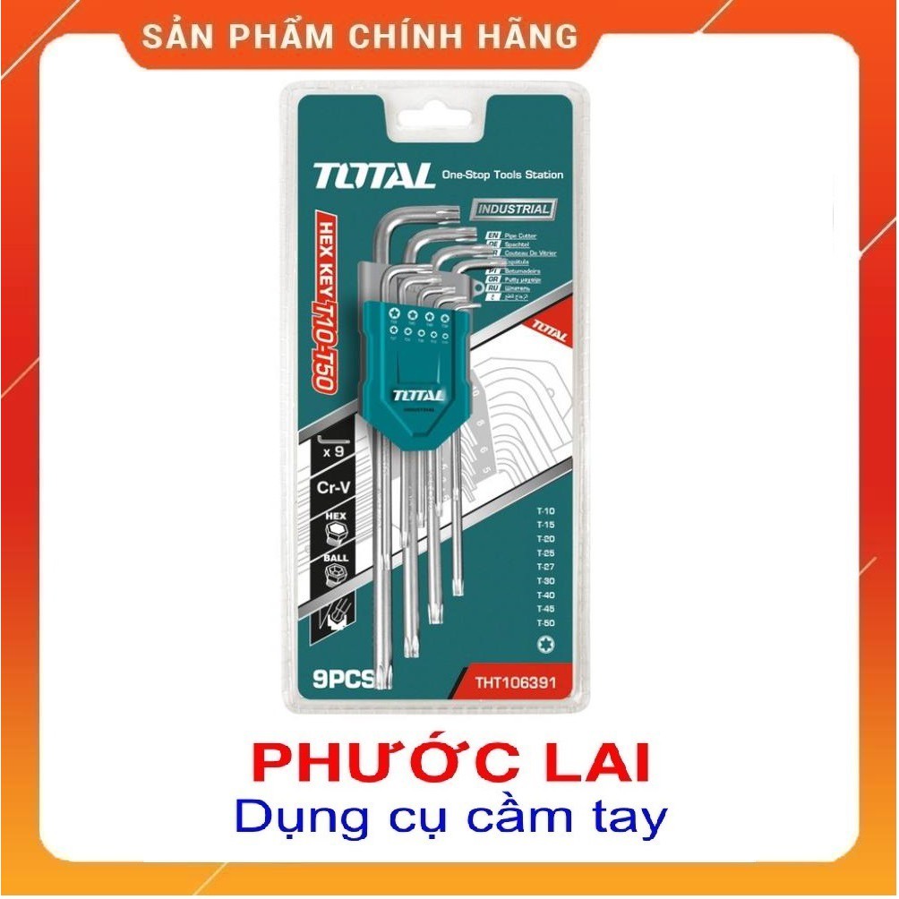 Bộ lục giác bông 9'' chi tiết T10-T50  Total THT106392