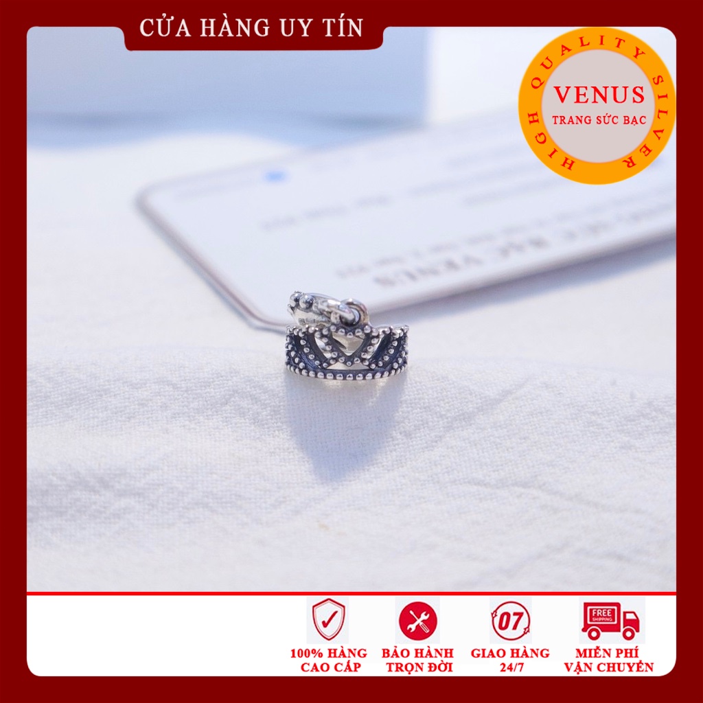 Charm treo mũ vương miện bạc 925- Mã sản phẩm VENUSVM