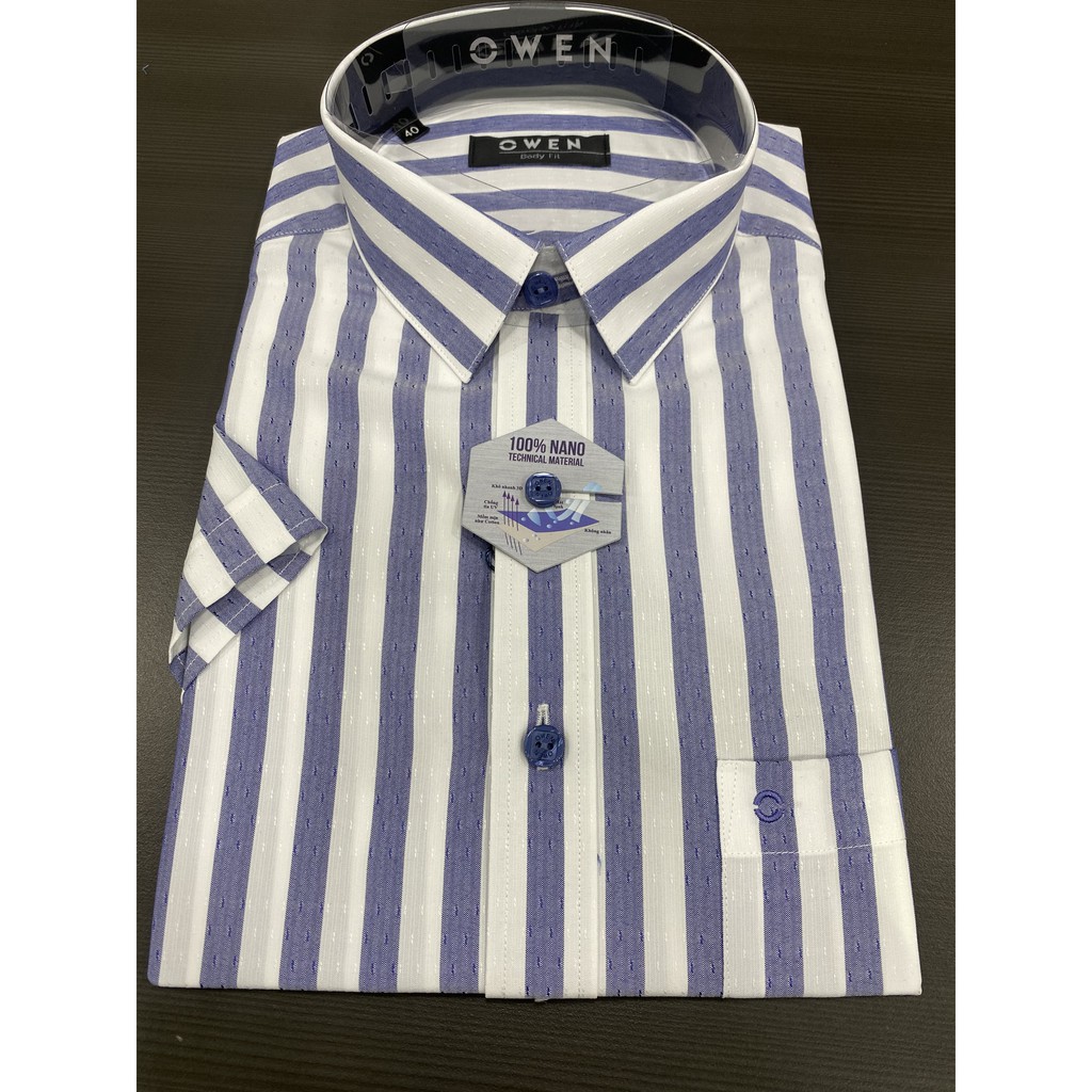 Áo sơmi nano Owen ngắn tay 90602 | BigBuy360 - bigbuy360.vn