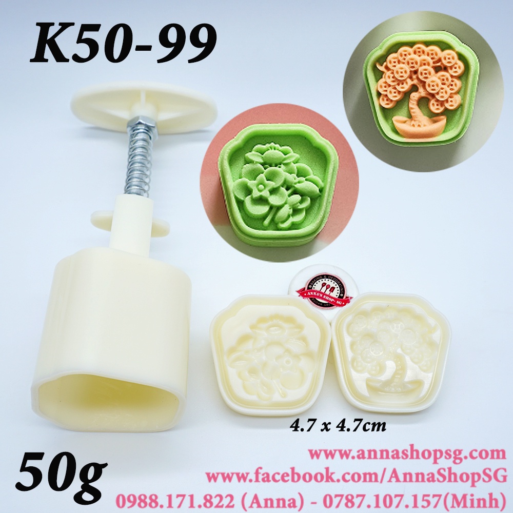 K50-99 KHUÔN TRUNG THU 50g CÂY TÀI BẢO