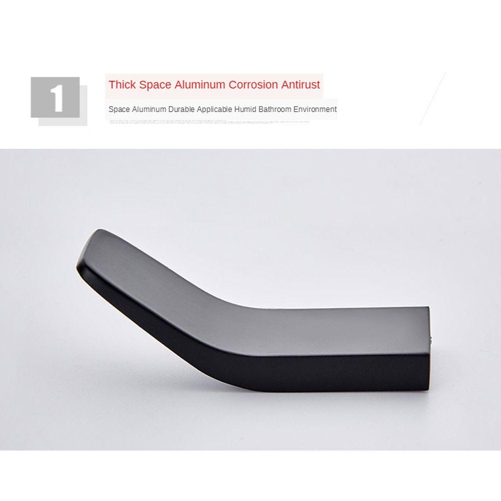 LAKAMIER Móc Treo Khăn Tắm Dán Tường Bằng Nhôm Chống Rỉ Sét Tiết Kiệm Không Gian