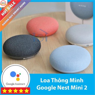 [Hot: giảm 15%] Loa thông minh Google Nest Mini - Google Home mini Gen 2 tích hợp trợ lý ảo, chính hãng, nguyên seal.