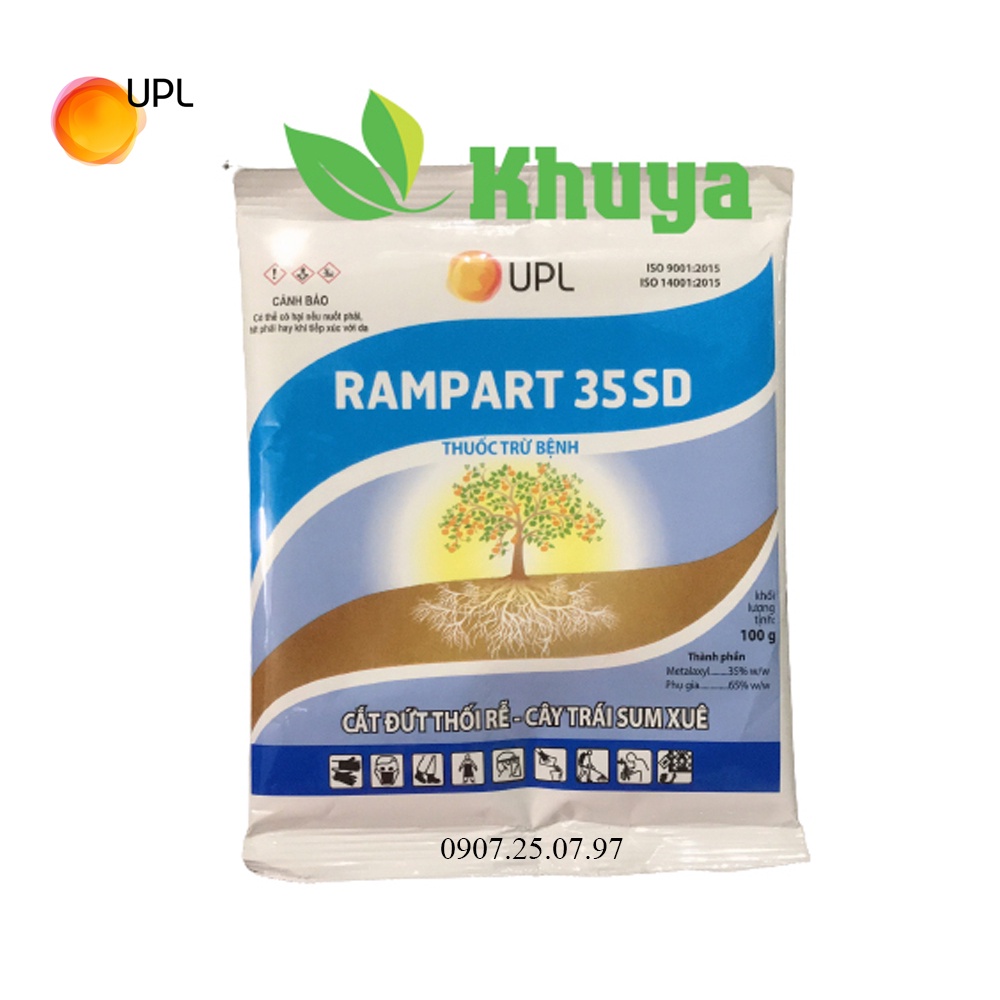 Thuốc Trừ Bệnh RAMPART 35SD gói 100gr Thối rễ - Chết nhanh