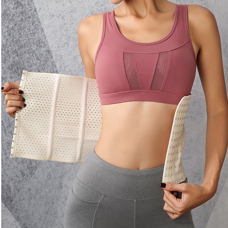 Đai Nịt Bụng Giảm Mỡ Sau Sinh - Gen Nịt Bụng 6 Nấc Cài, Chống Cuộn AMYBRA N9999