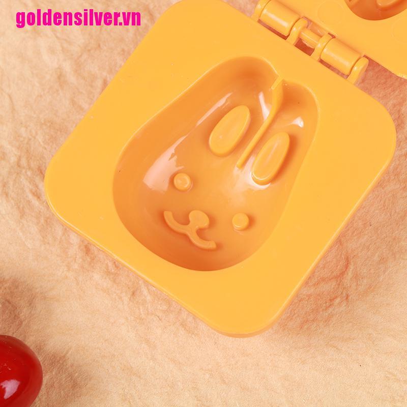 Set 2 Khuôn Làm Trứng Ốp La Kiểu Hoạt Hình 3D Đáng Yêu