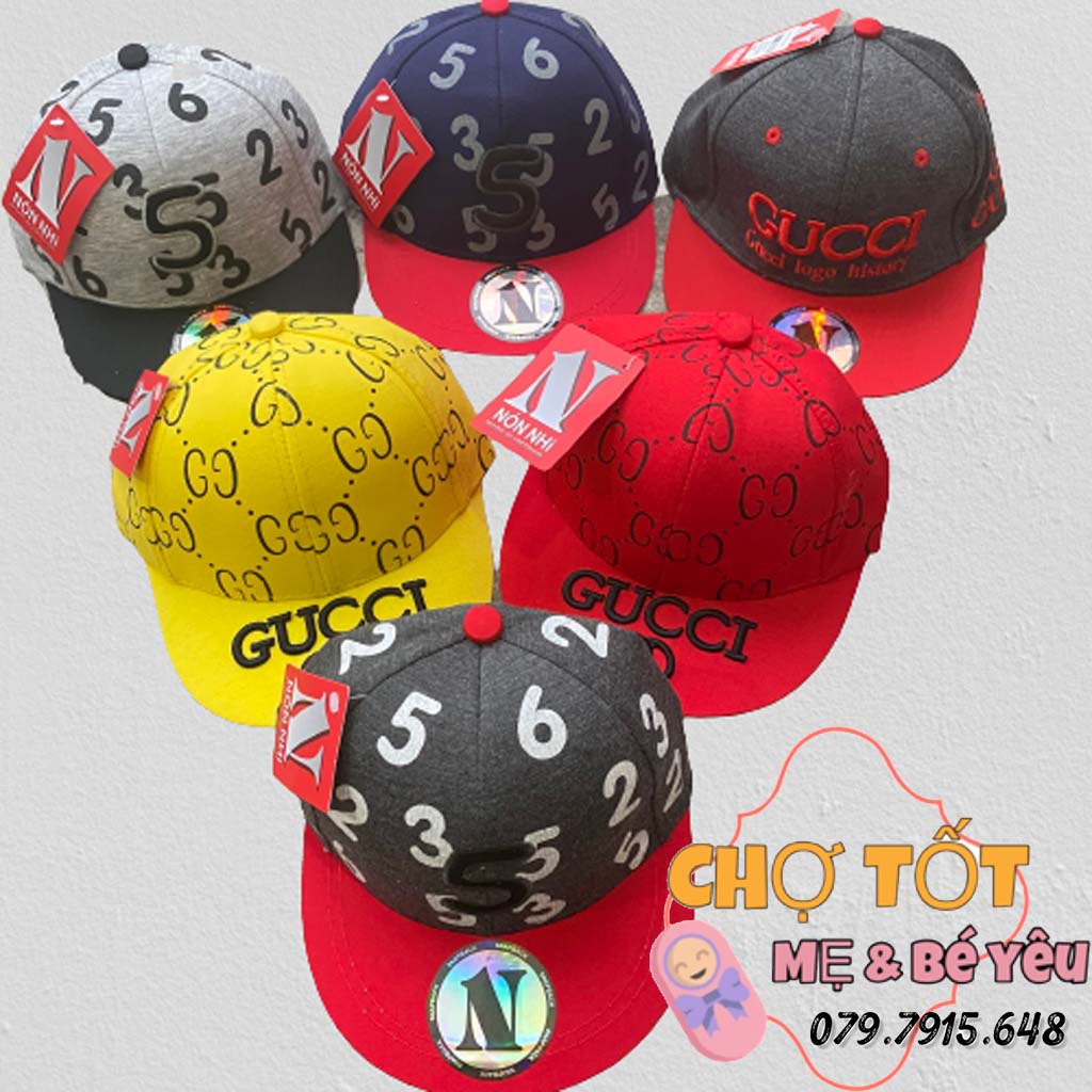 Nón Lưỡi Trai, Nón Snapback Bé Trai Siêu Cưng 1-4tuổi (nhiều mẫu)